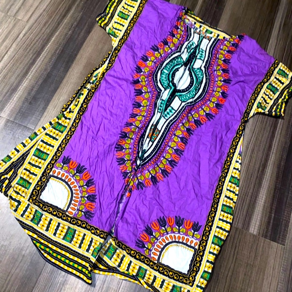 Long dashiki cardigan